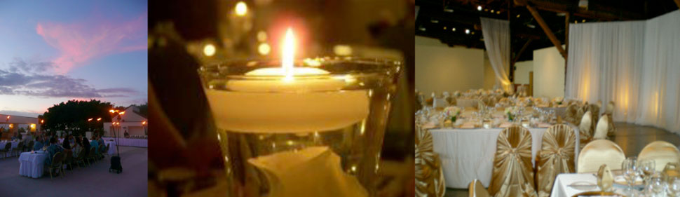 Celebrate your wedding with a candlelit dinner, beautiful romantic atmosphere
